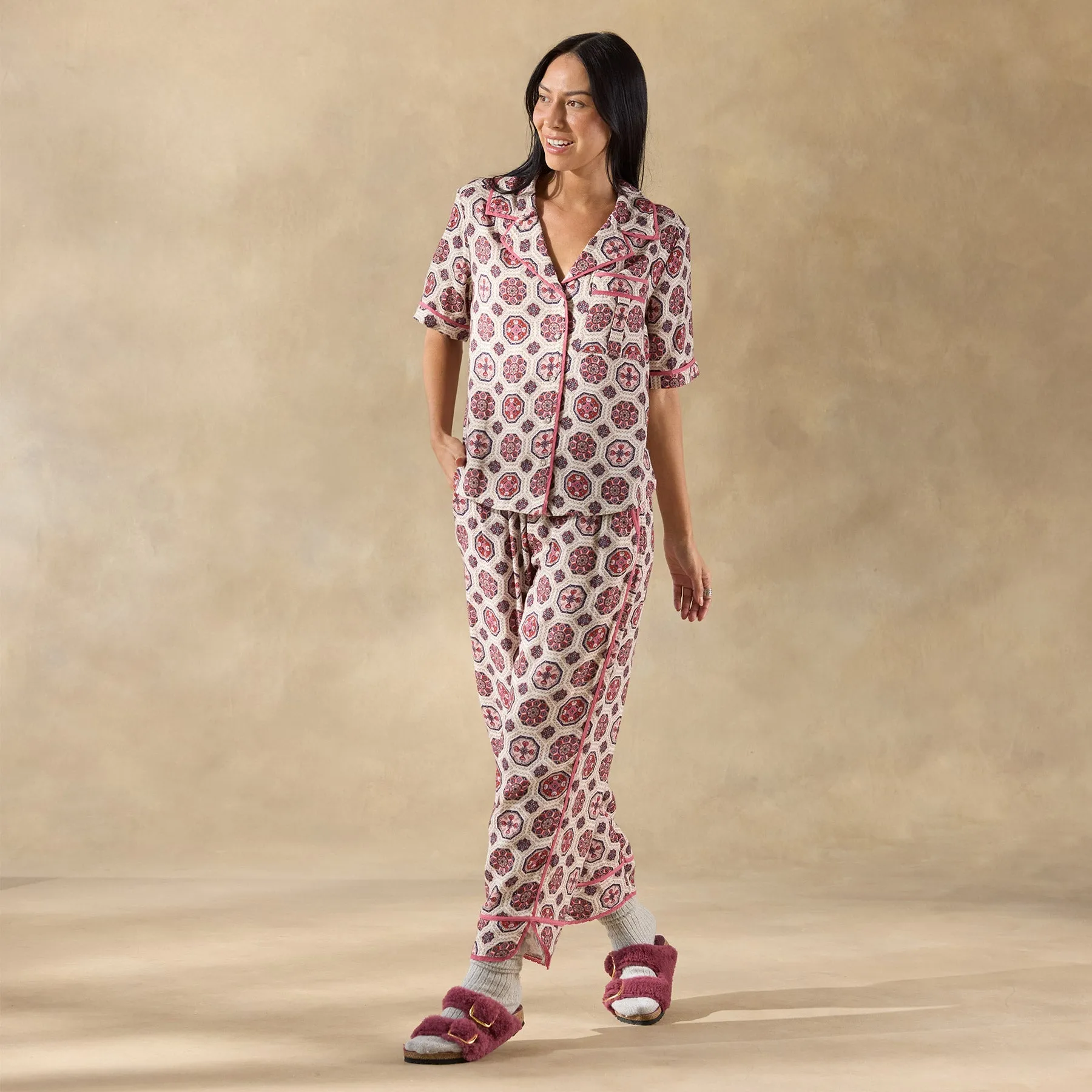 Abstract Gardens Pajama Top
