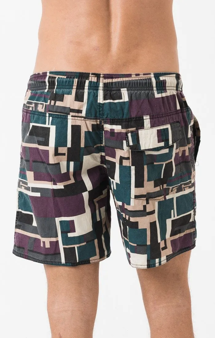 Afends Mens Baywatch - Blox - Swim Shorts