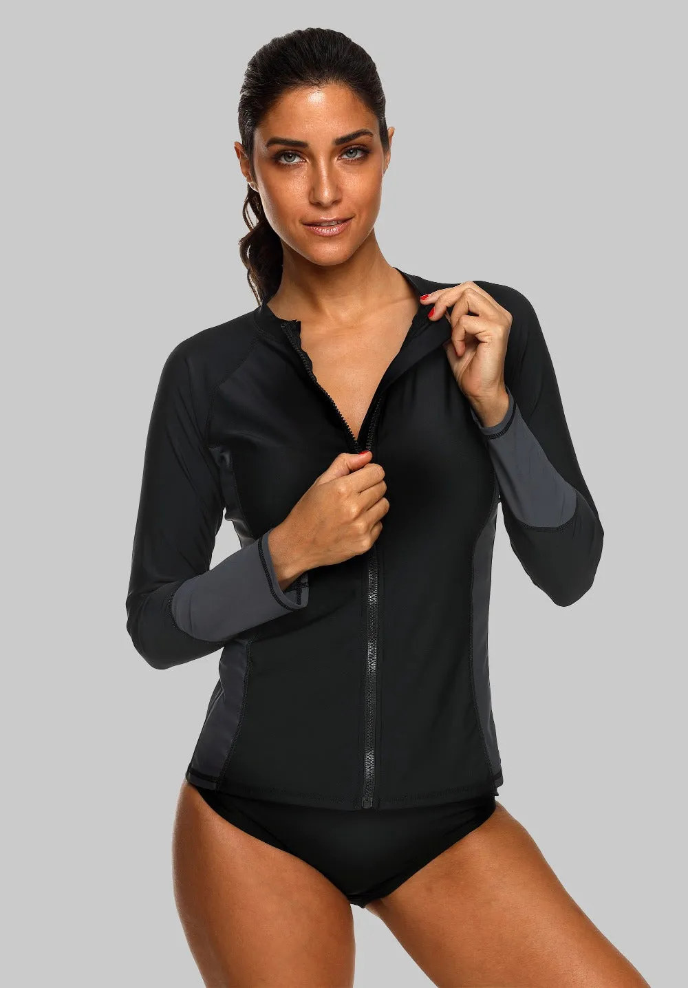 AUDREY - Women Zip Up Rashguard