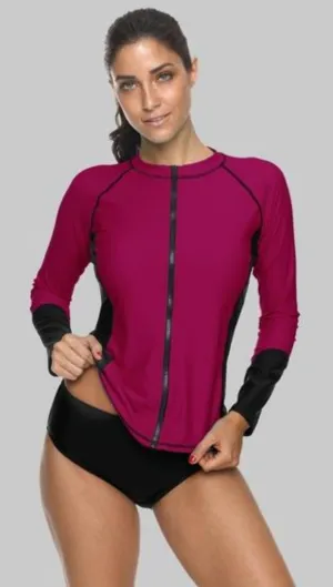 AUDREY - Women Zip Up Rashguard