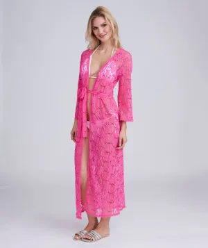 Belize Kimono - Fuchsia