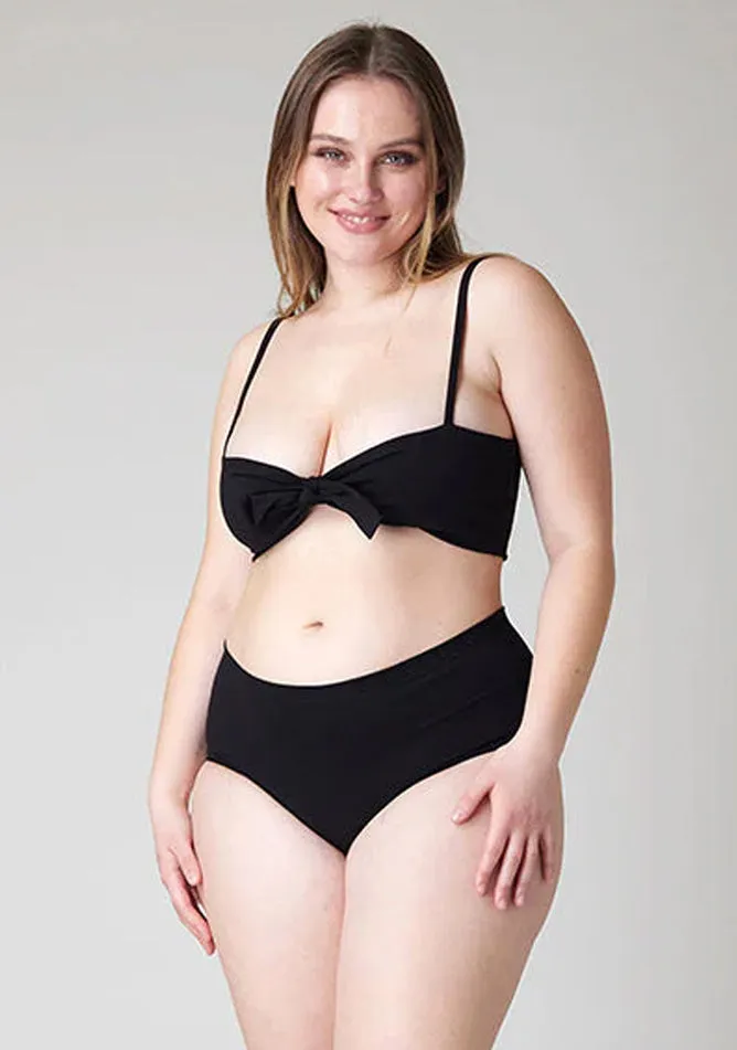 Black Overnight Sleep Set with crop top
