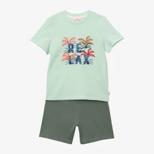 Boy's green shorty pajama