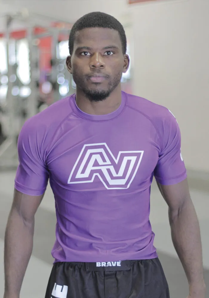 Brave Ranked Rash Guard Purple
