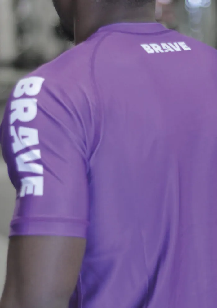 Brave Ranked Rash Guard Purple