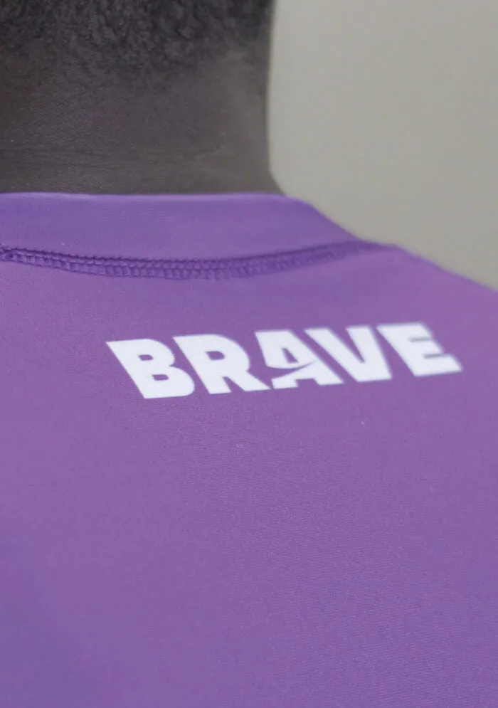 Brave Ranked Rash Guard Purple