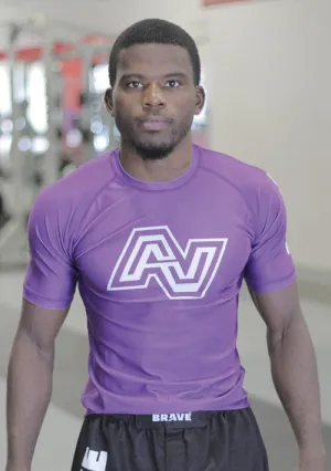 Brave Ranked Rash Guard Purple