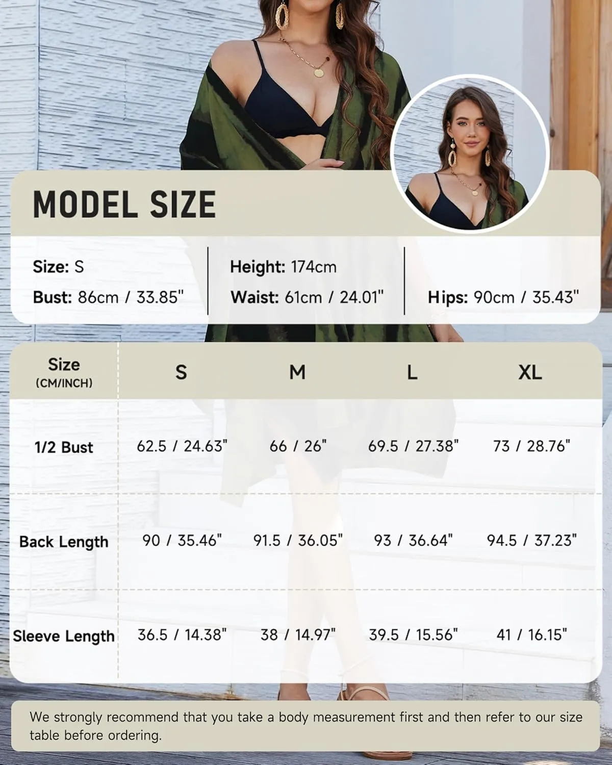 Bsubseach Striped Kimono for Women 2025 Swimsuit Coverup Boho Beach Cover Up Open Front Cardigan Summer Short Robe