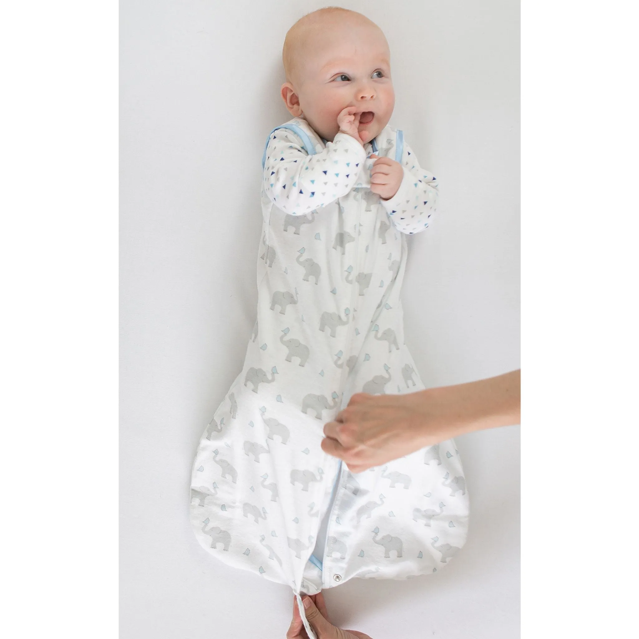 Cotton Flannel Non-Weighted zzZipMe Sack - Pastel Pink Polka Dots
