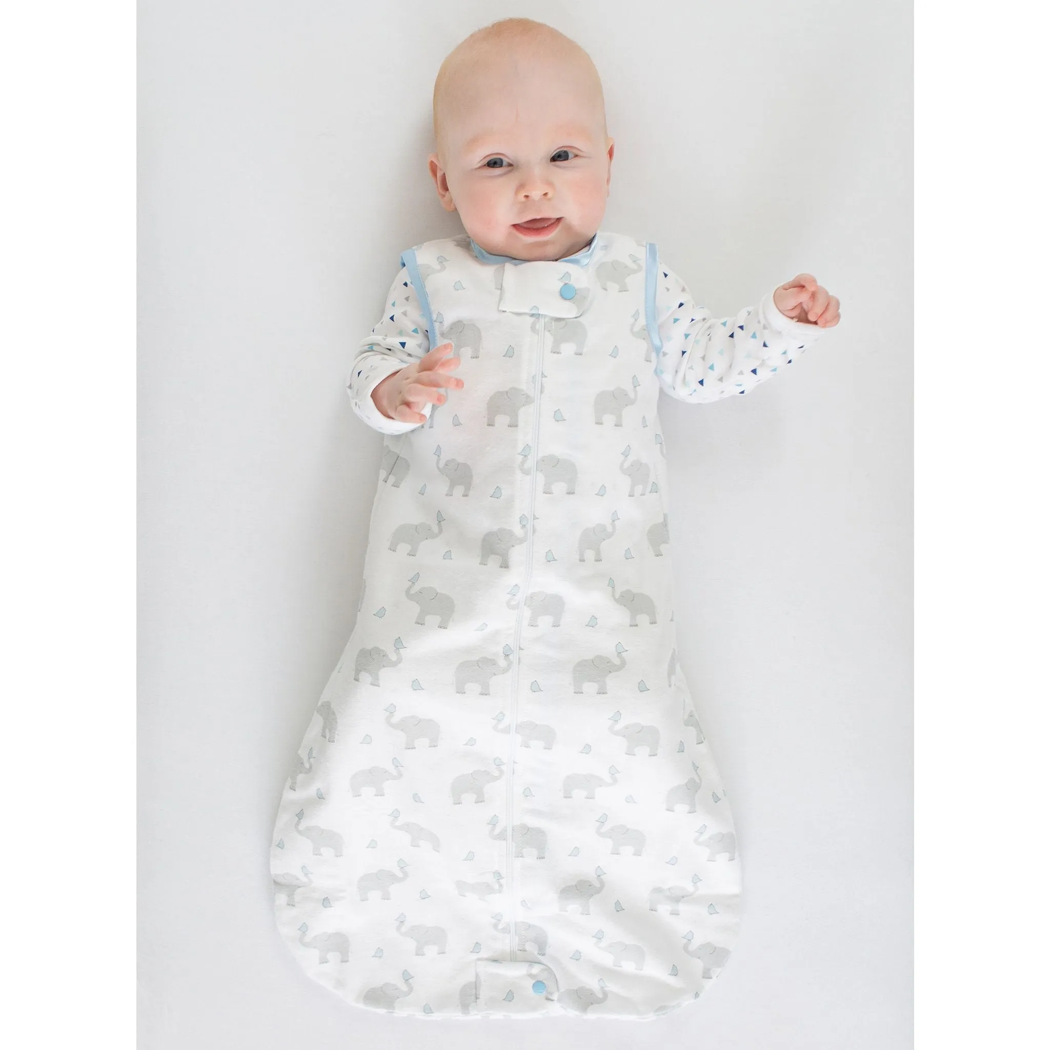 Cotton Flannel Non-Weighted zzZipMe Sack - Pastel Pink Polka Dots
