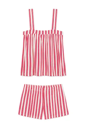 DreamModal Daydream Shorts Set in Geranium Regalia Stripe