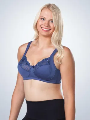 Dreamy Comfort Wireless Lace Half Cup Full Figure Bra (5204)-RYNV-38D
