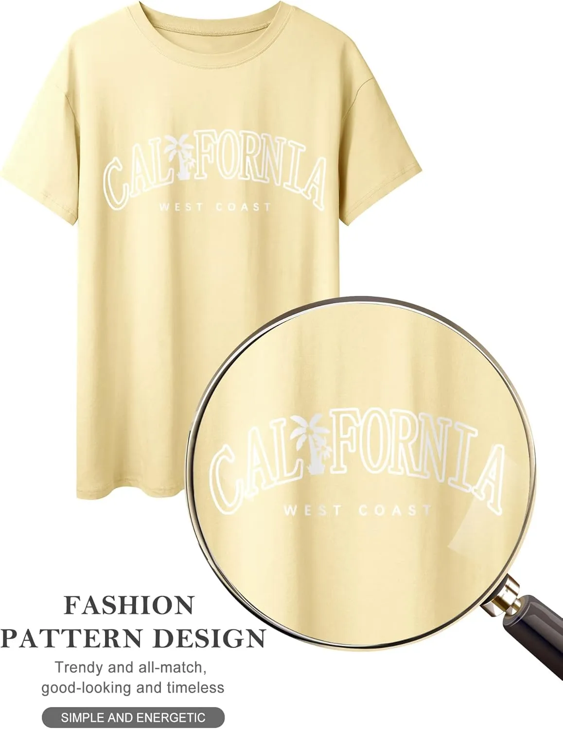 Ezcosplay Women Oversized T Shirts Graphic Tees Casual Drop Shoulder Tops Cute Hawaii Vacation Shirt