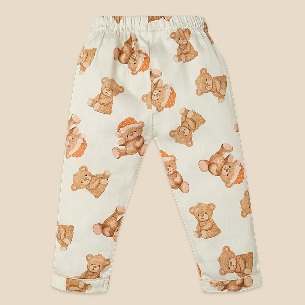 Fancy Fluff Organic Night Suit - Cuddle Bear