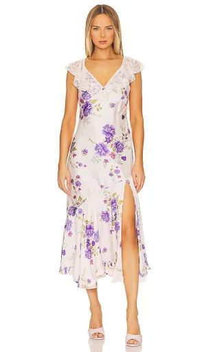 Free People Warm Hearts Midi Dress in Blush