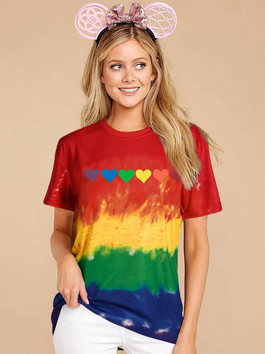 Gay Pride Shirts Women Rainbow Graphic Tee Love Wins T Shirt LGBT Equality Shirts Casual Summer Short Sleeve Tops