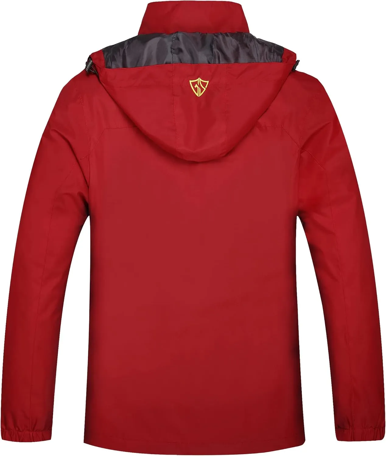 GIISAM Women's Waterproof Rain Jacket,Lightweight Windproof Full Zip Women's Packable Fall Raincoat Windbreaker with Hood