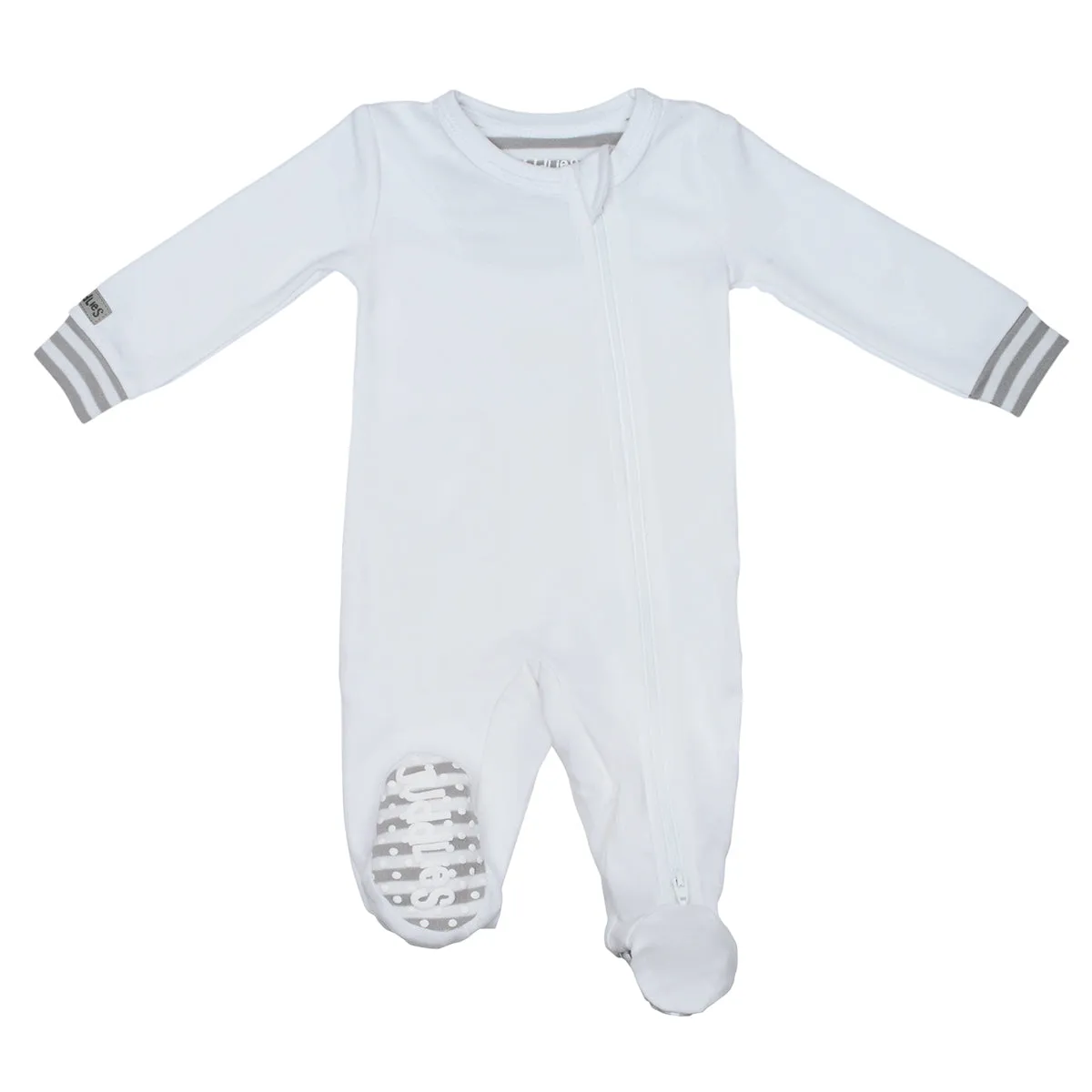 Juddlies - Organic Sleeper- White/Grey