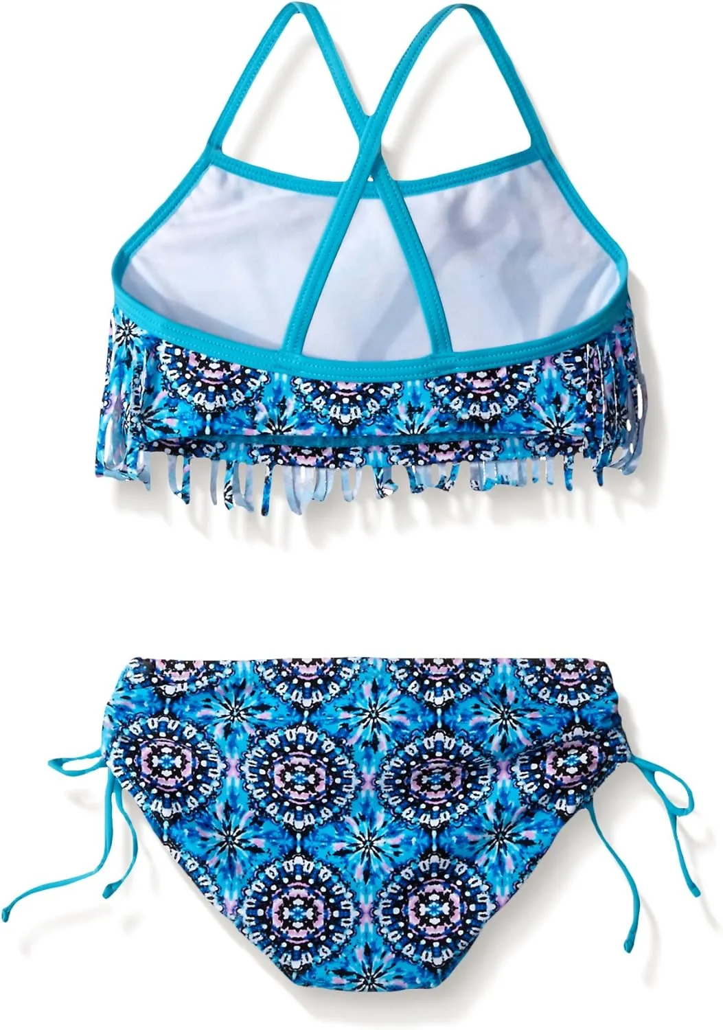 Kanu Surf Girls' Kelly Beach Sport Fringe 2-Piece Bikini Swimsuit