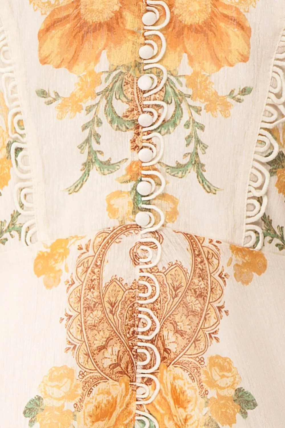 Kimanie | Yellow Floral Dress