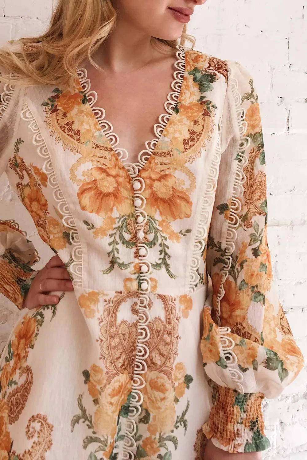Kimanie | Yellow Floral Dress