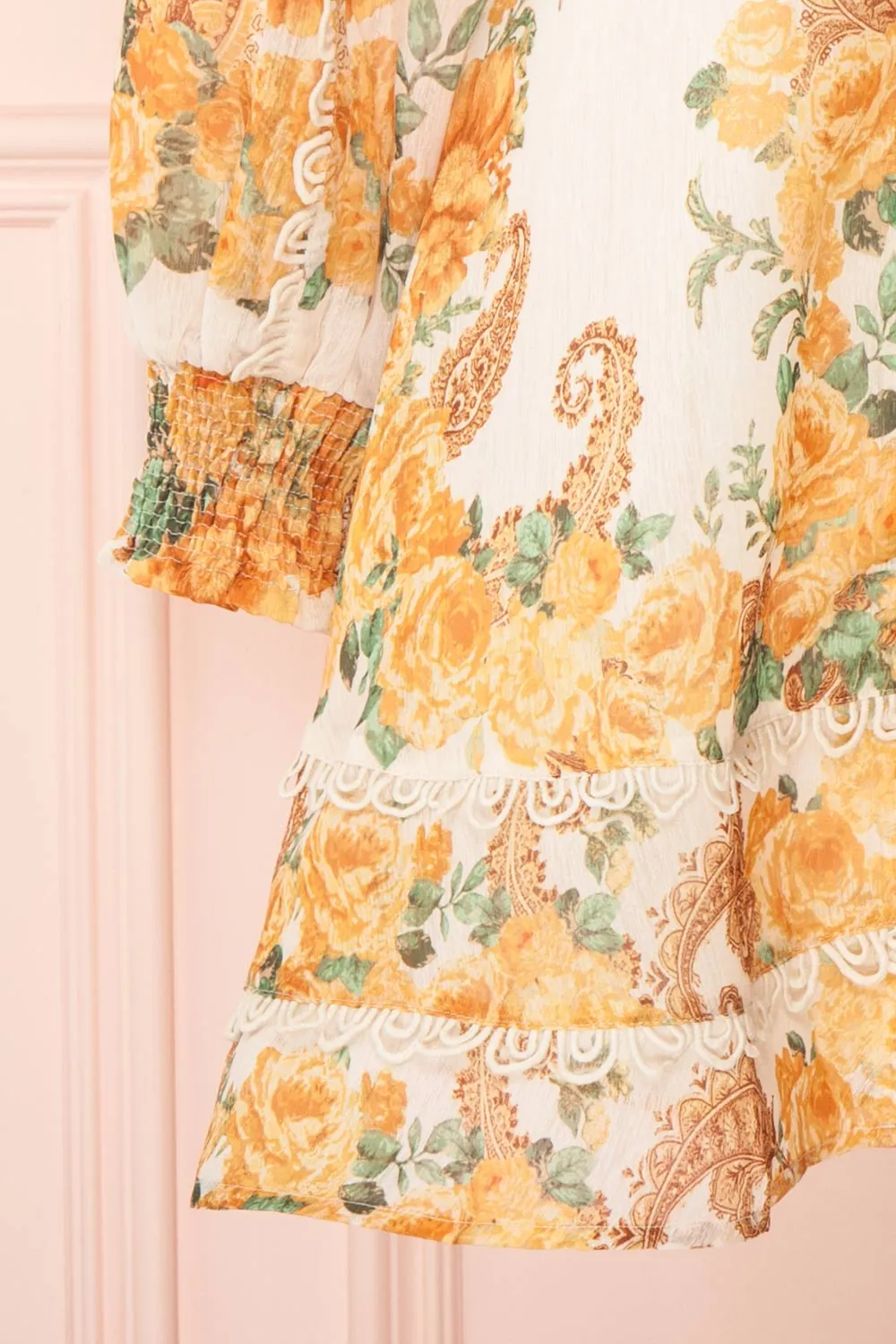Kimanie | Yellow Floral Dress