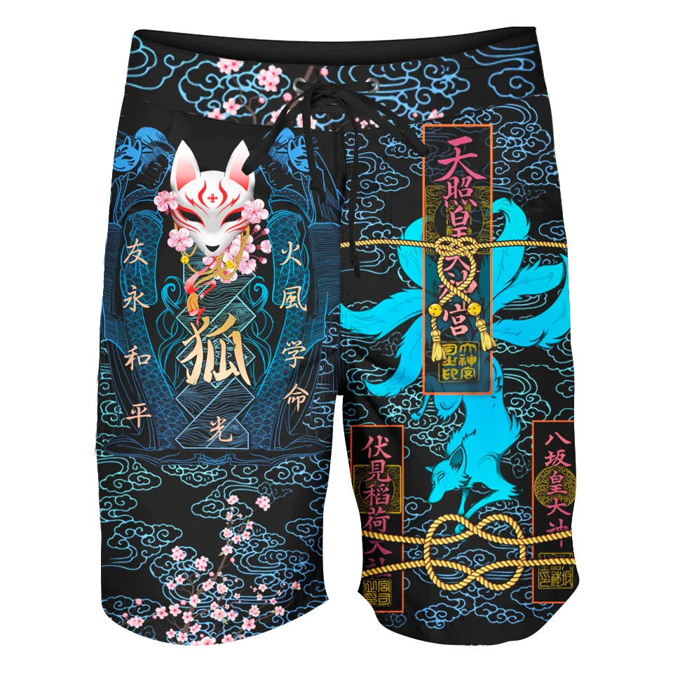 Kitsune Boardshorts - Blue Edition