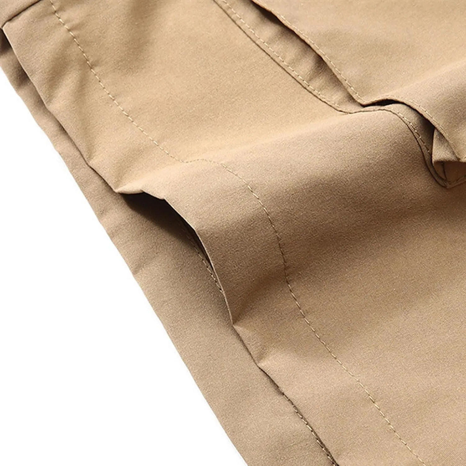 Men's Athletic Cargo Shorts with Pockets Quick Dry Running Workout Gym Elastic Lightweight Basketball Trunks