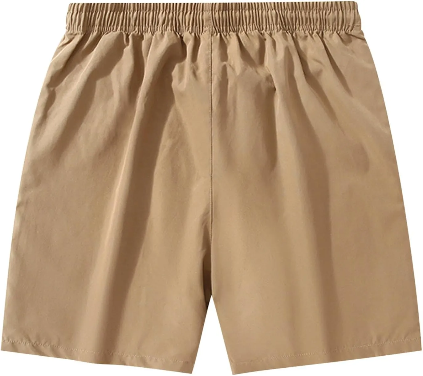 Men's Athletic Cargo Shorts with Pockets Quick Dry Running Workout Gym Elastic Lightweight Basketball Trunks