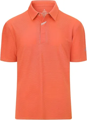 Men's Short Sleeve Polo Shirt Stretch Solid Performance Golf Shirts Moisture Wicking Athletic Casual Collared T-Shirt