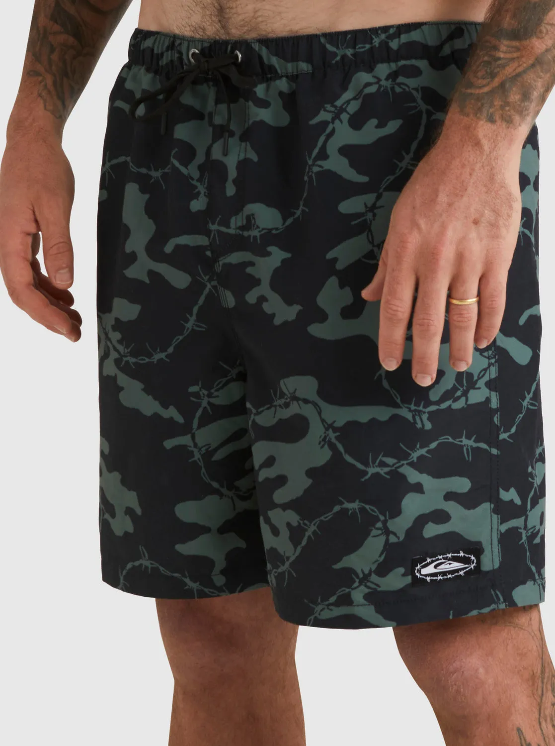 Mikey 18" Swim Trunks - Black