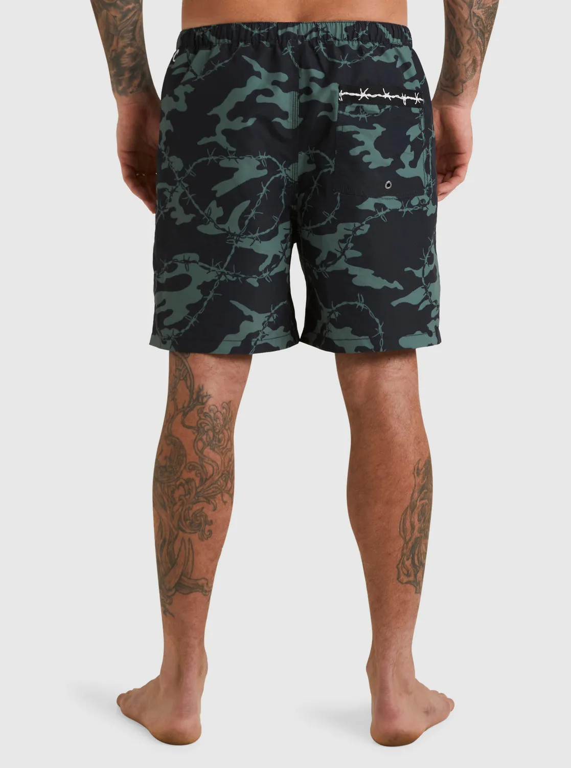 Mikey 18" Swim Trunks - Black