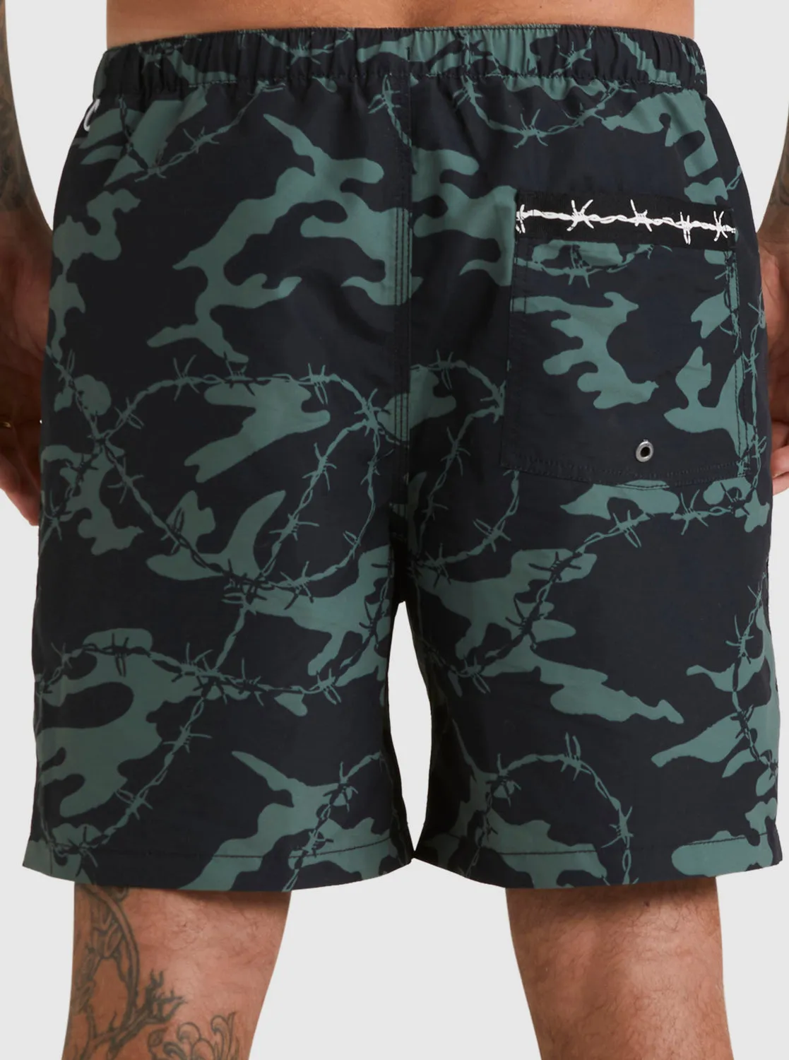 Mikey 18" Swim Trunks - Black