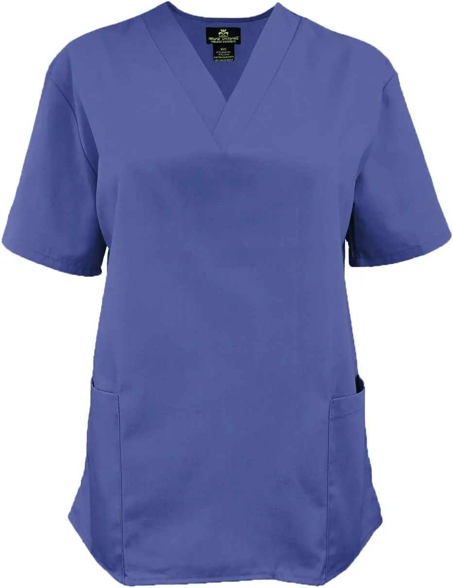 Natural Uniforms Unisex Scrub Set-Top and Pant Set (Standard Workwear Scrub Set)