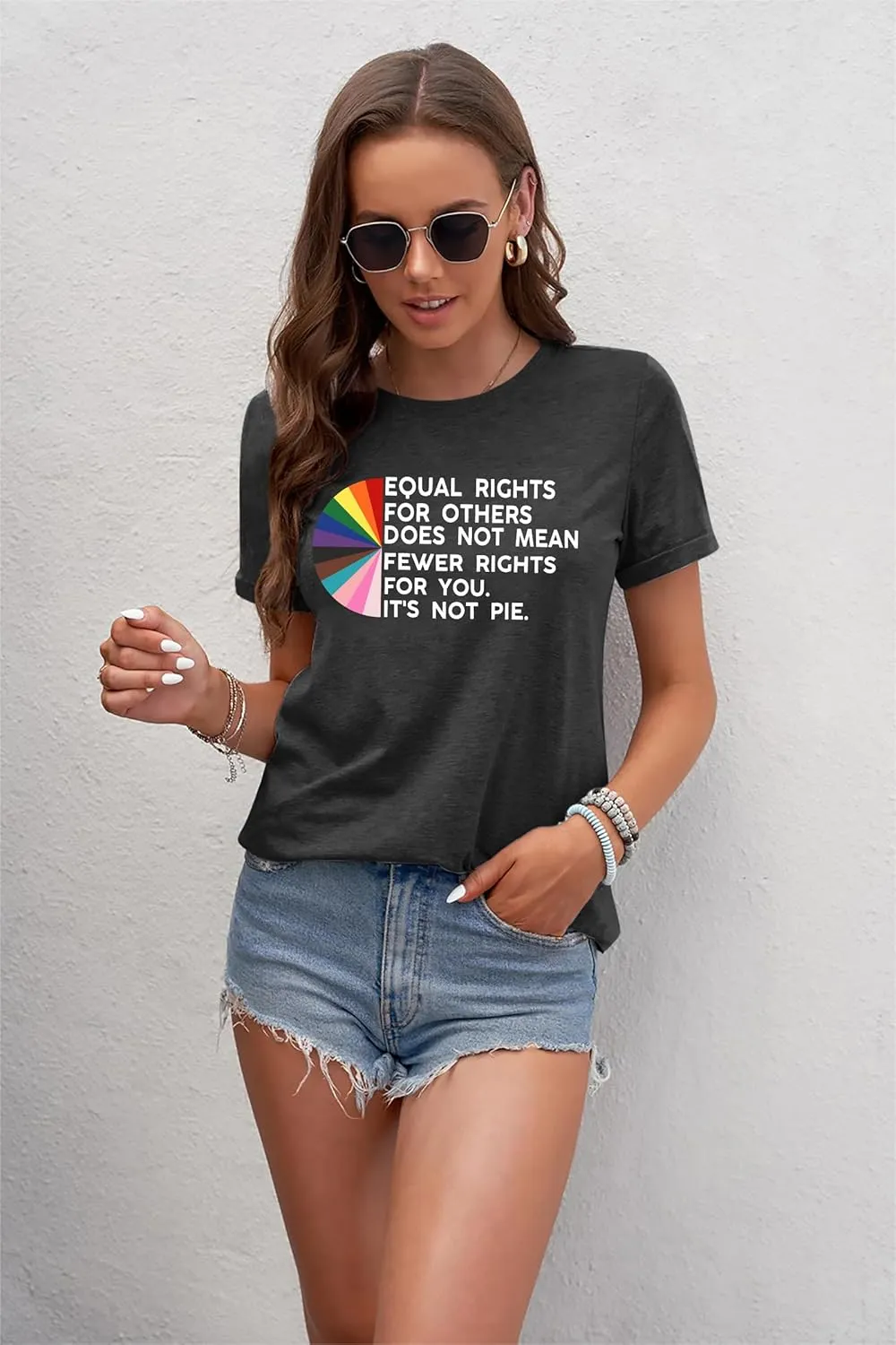 Pride Shirts: Women LGBT Gay Pride Shirt Be Careful Who You Hate It Could Be Someone You Love T-Shirt Lesbian Tee Tops