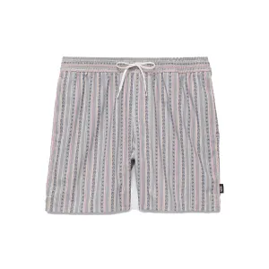 Primary Stripe Board Shorts Oatmeal/Black