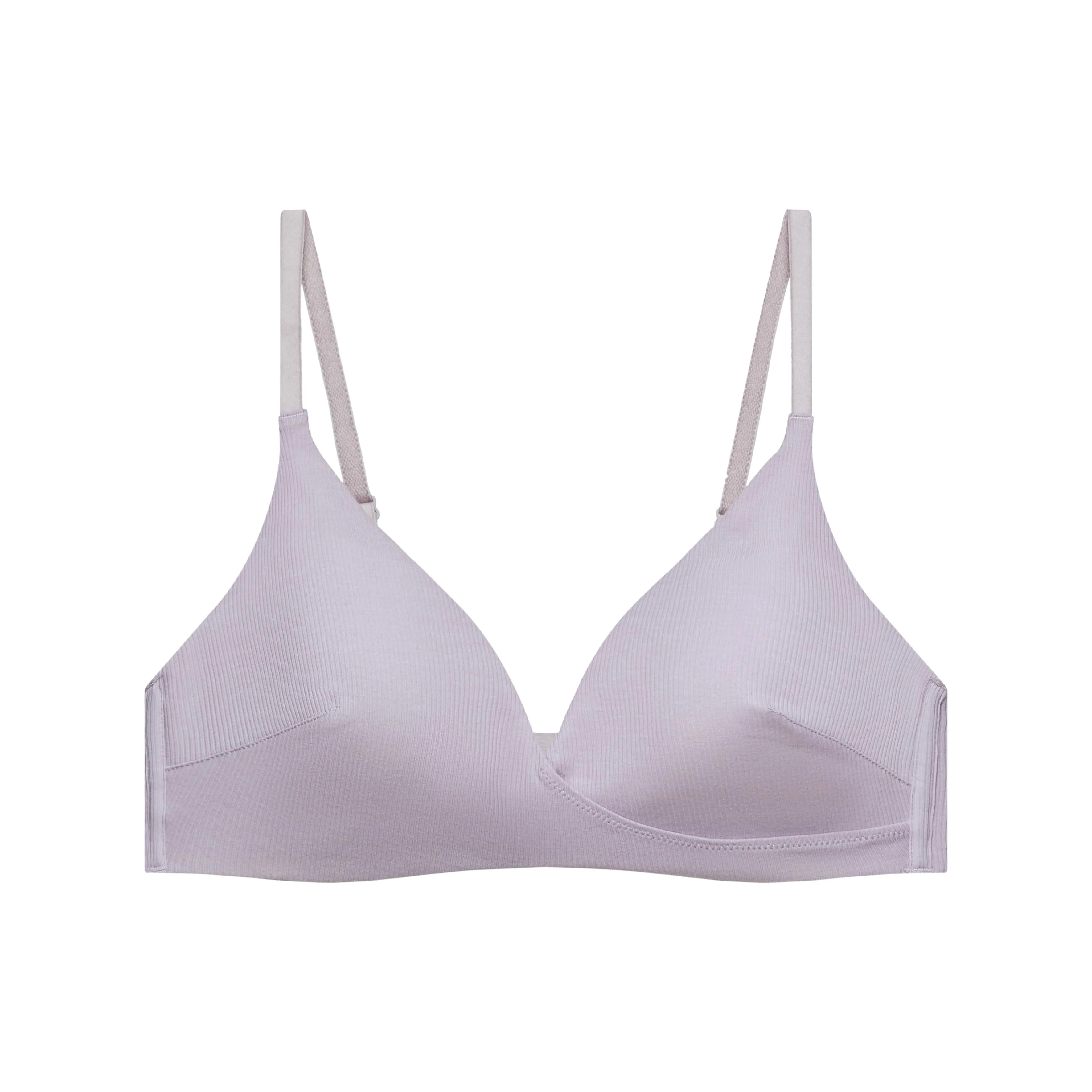 Pure Comfort Ribbed Plunge Bra