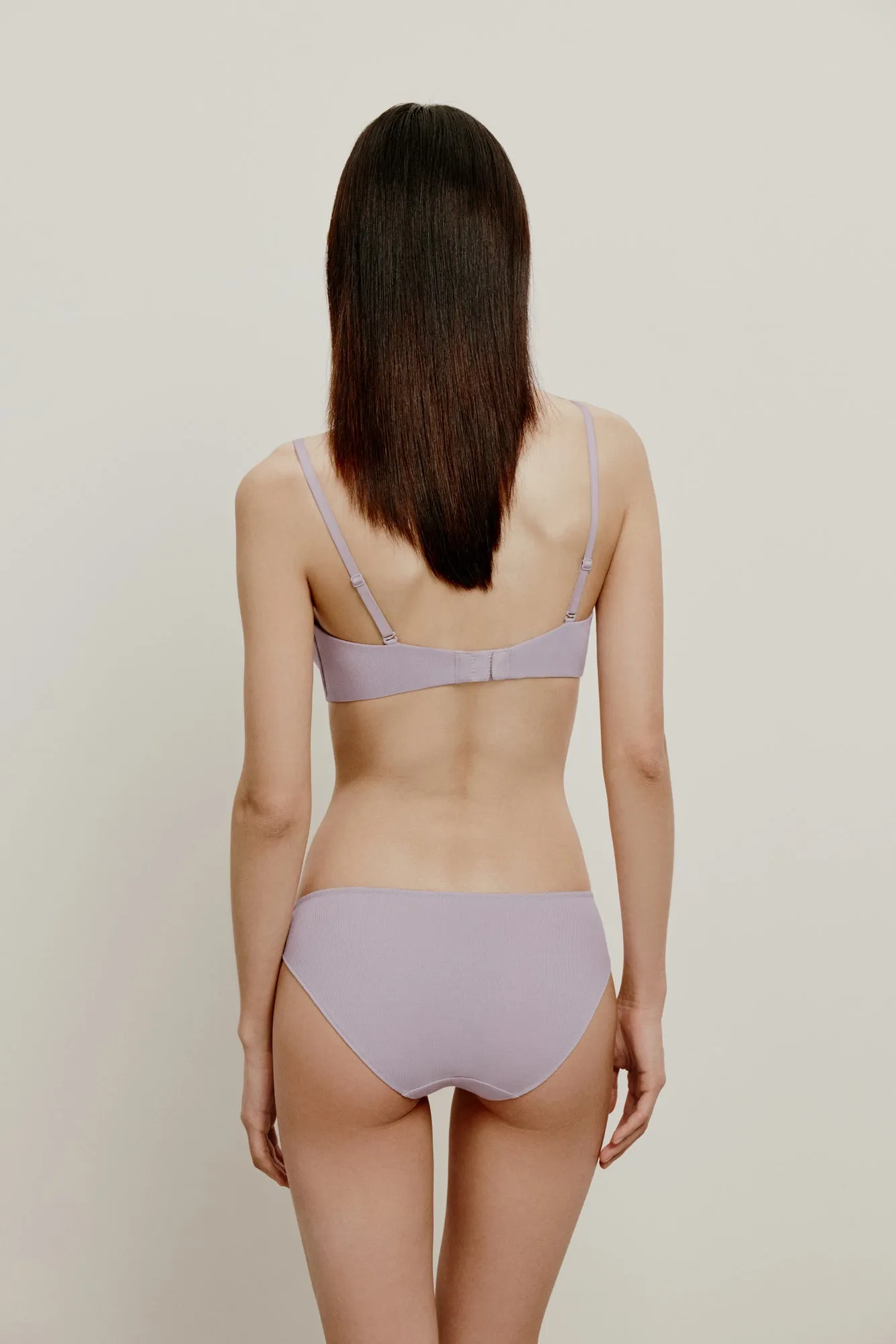 Pure Comfort Ribbed Plunge Bra