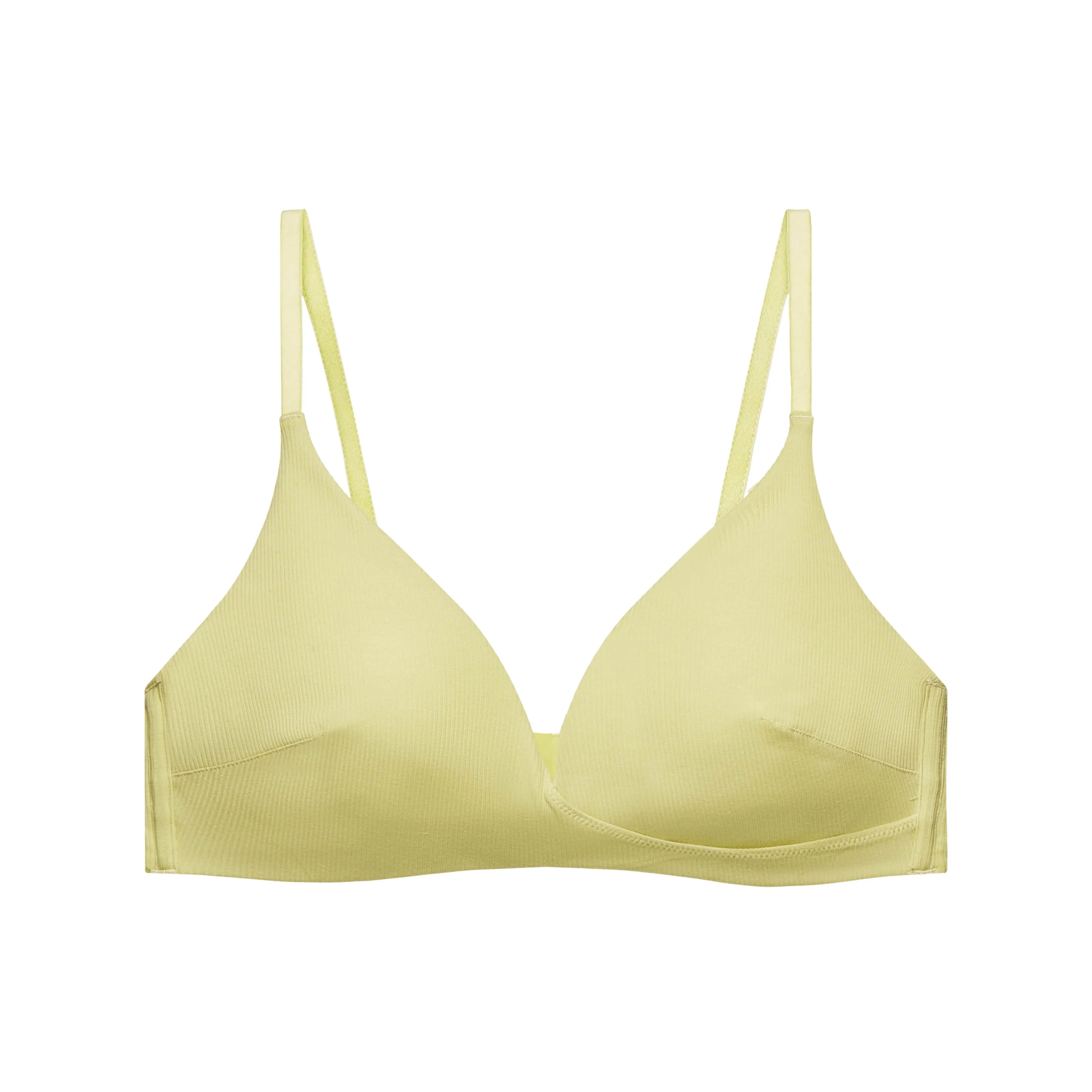 Pure Comfort Ribbed Plunge Bra
