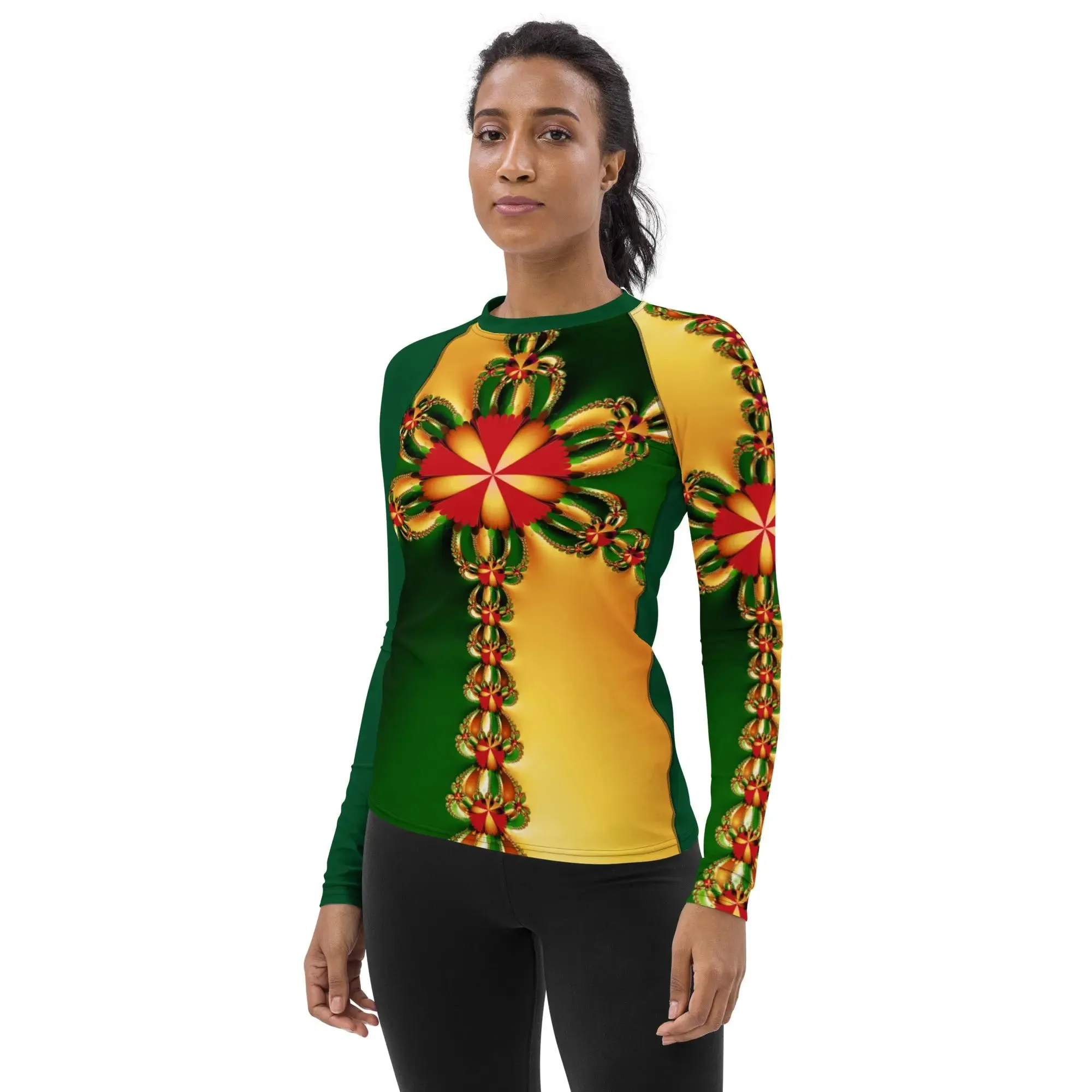"Happy Holidays" Collection - Women's Rash Guard