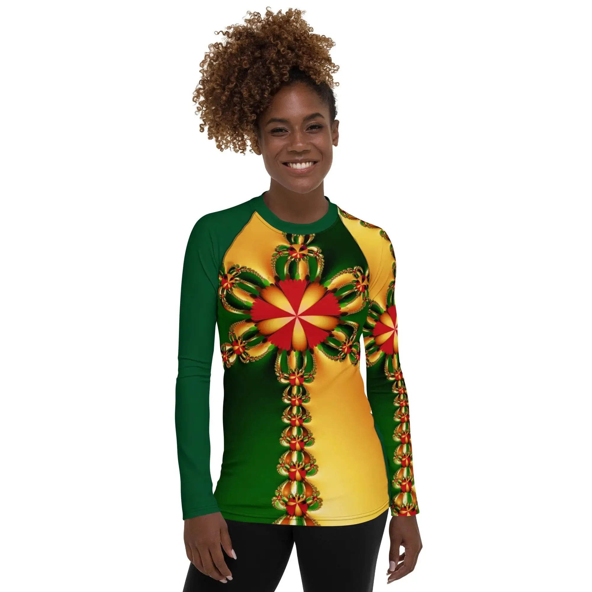 "Happy Holidays" Collection - Women's Rash Guard