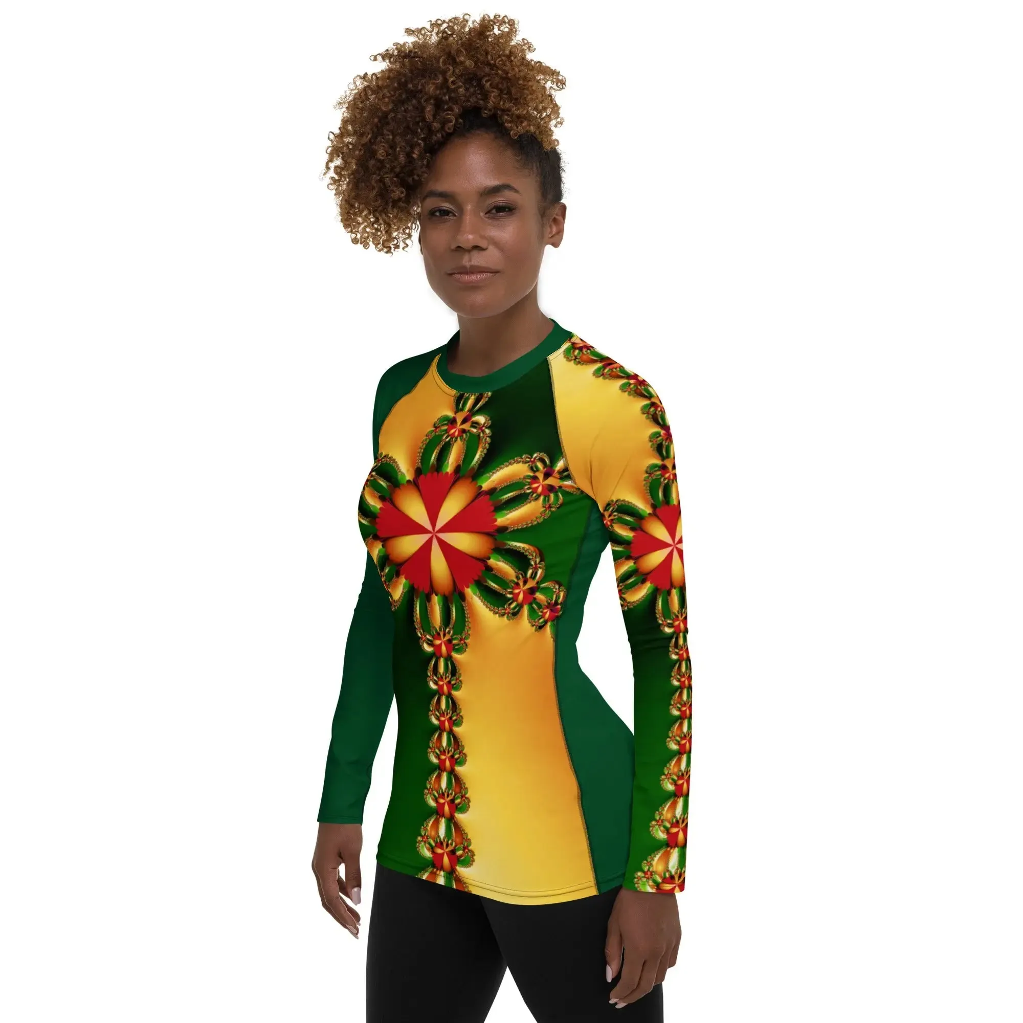"Happy Holidays" Collection - Women's Rash Guard