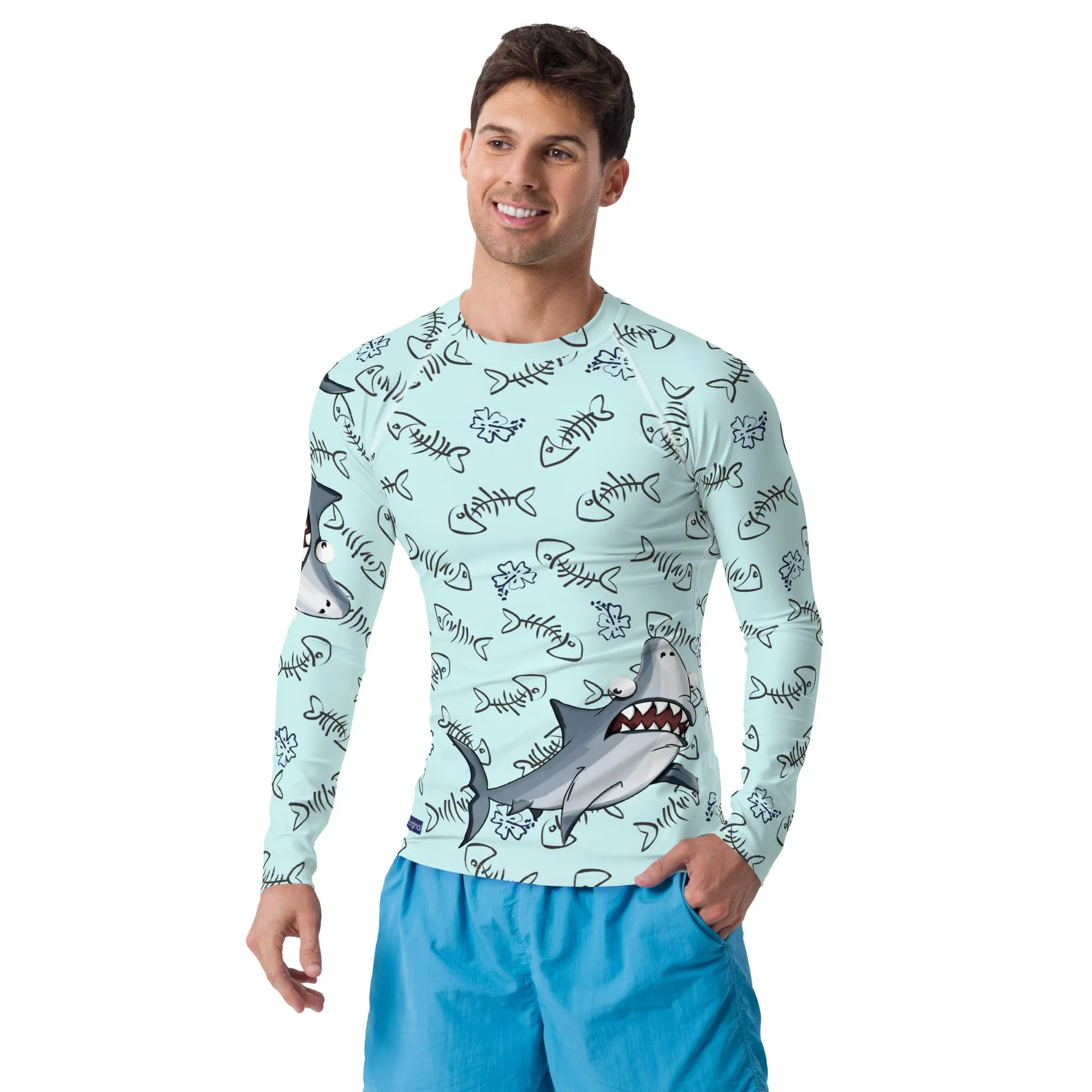 "Smiling Seas" Collection - Men's Rash Guard