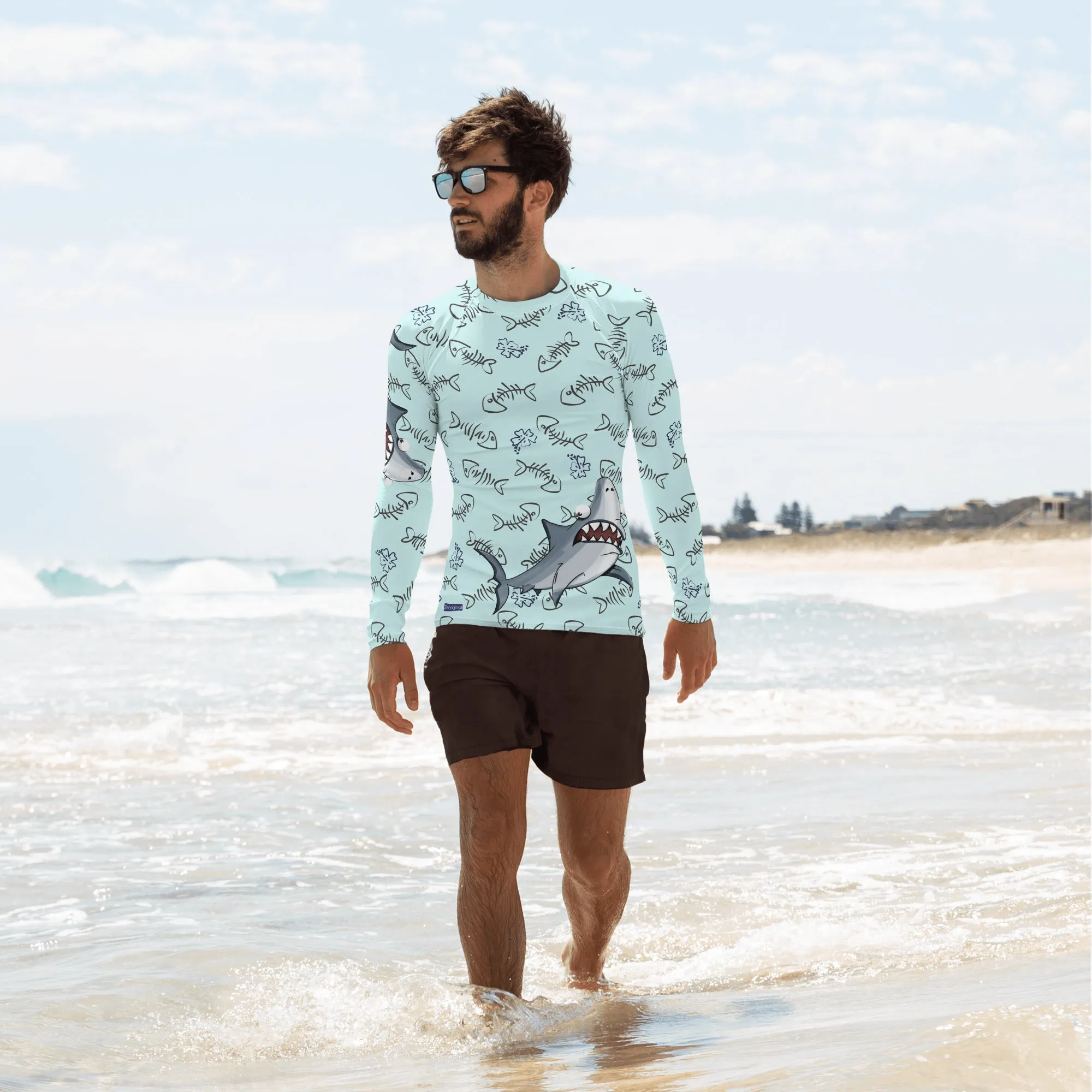 "Smiling Seas" Collection - Men's Rash Guard