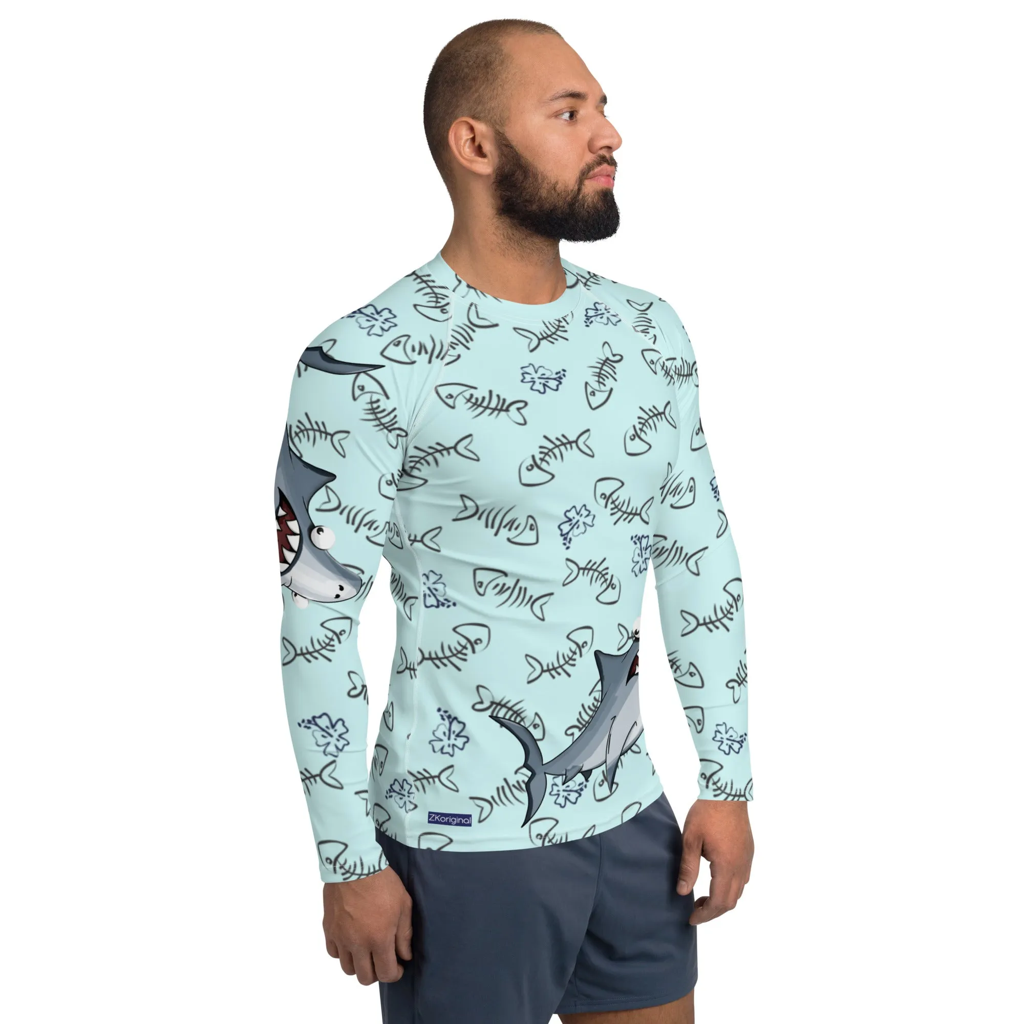 "Smiling Seas" Collection - Men's Rash Guard