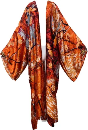 Summer Silk feeling beach cover up Women Cardigan fashion sexy Boho African Holiday party long Sleeve Robe kimono Kaftan