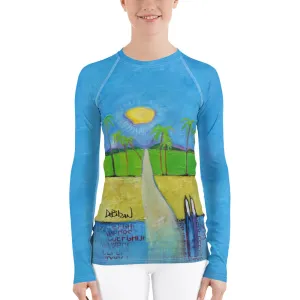 Together In Paradise Women's Rash Guard