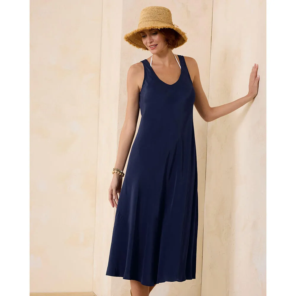 Tommy Bahama Calypso Crepe Bias Dress Cover Up - Mare Navy*