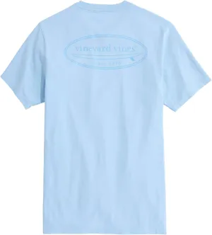 vineyard vines Men's Drift Dye Outlined Surf Logo Short-Sleeve Pocket Tee