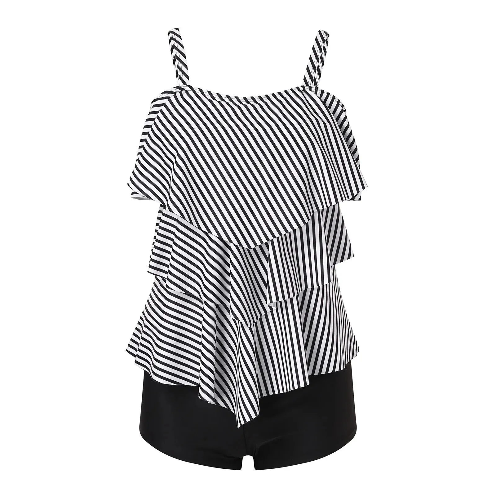 Women Swimsuits Tankini Set Two Piece Summer Swimdress Beachwear